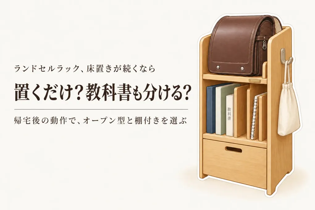 ランドセルラック人気ランキング｜レビュー数の多いオープン型・棚付き5選を比較