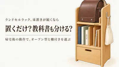 ランドセルラック人気ランキング｜レビュー数の多いオープン型・棚付き5選を比較