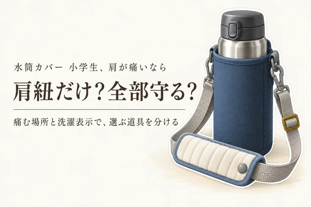 水筒カバー 小学生向けと水筒肩紐カバーを比較｜肩への当たり・洗濯の手間で選ぶ6選